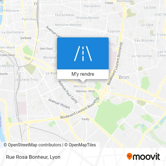 Rue Rosa Bonheur plan