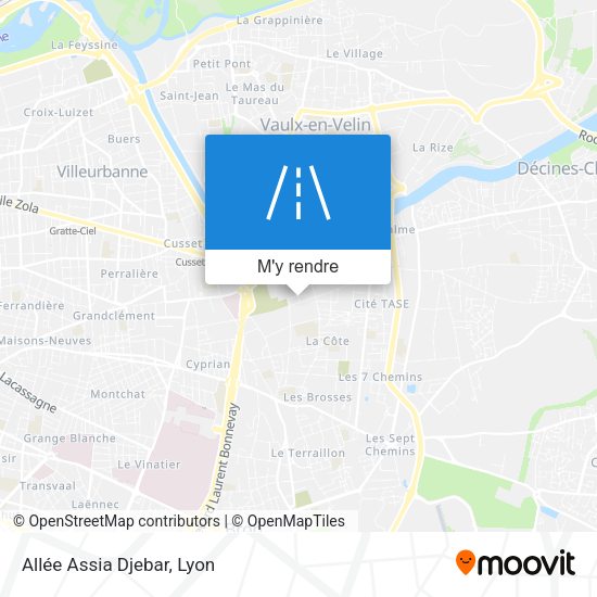 Allée Assia Djebar plan