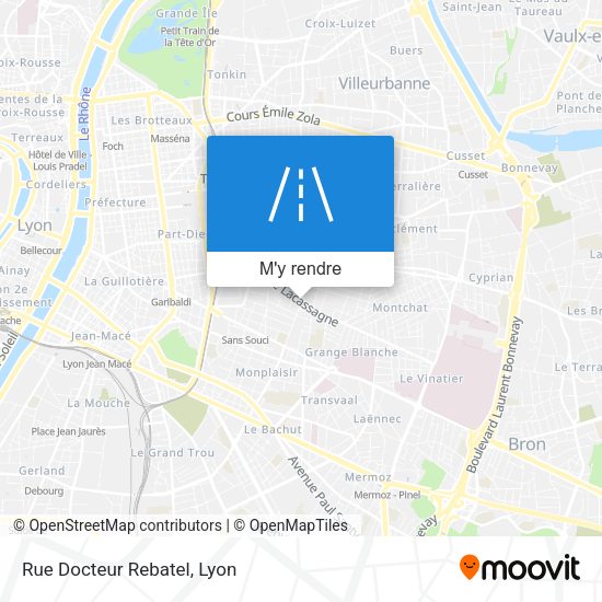Rue Docteur Rebatel plan