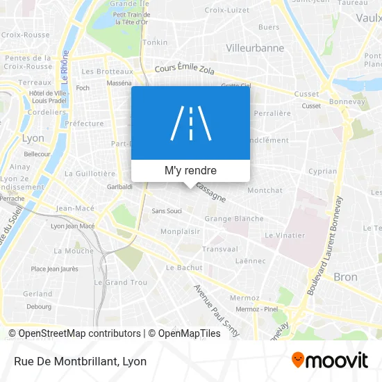 Rue De Montbrillant plan
