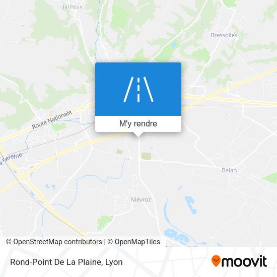 Rond-Point De La Plaine plan
