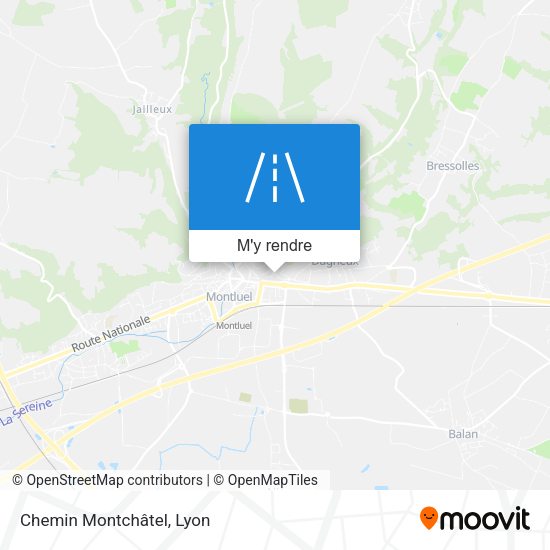 Chemin Montchâtel plan