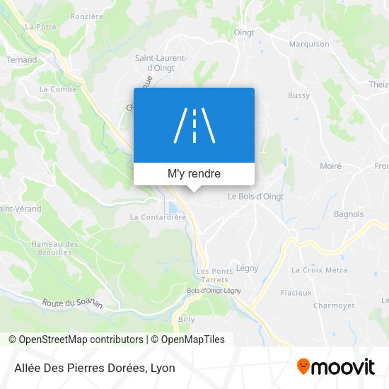 Allée Des Pierres Dorées plan