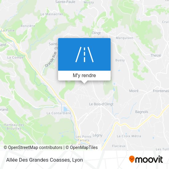 Allée Des Grandes Coasses plan
