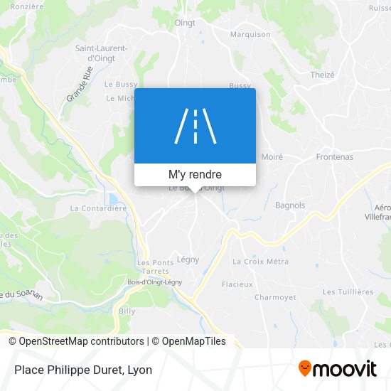 Place Philippe Duret plan