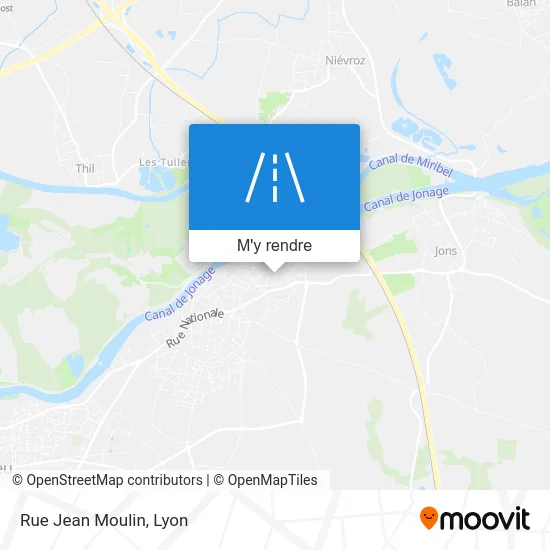Rue Jean Moulin plan