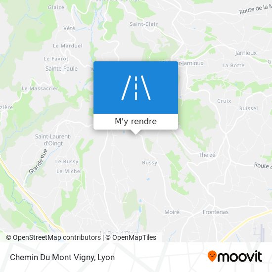 Chemin Du Mont Vigny plan