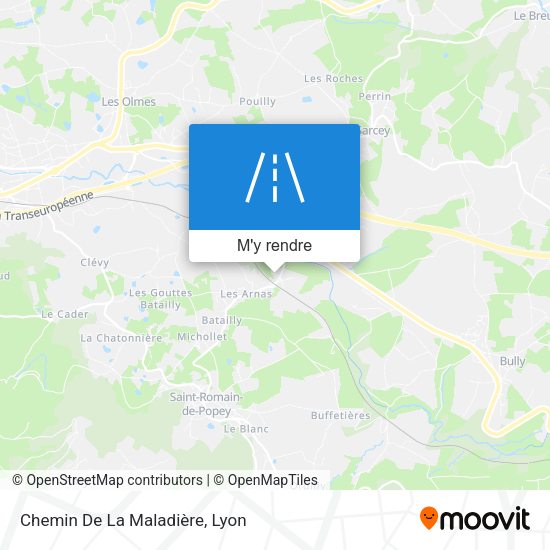 Chemin De La Maladière plan