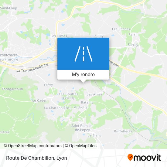 Route De Chambillon plan
