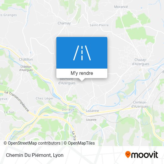 Chemin Du Piémont plan
