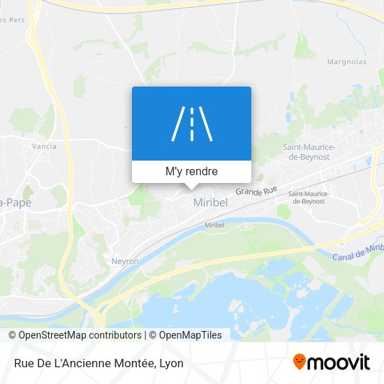 Rue De L'Ancienne Montée plan