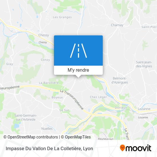 Impasse Du Vallon De La Colletière plan