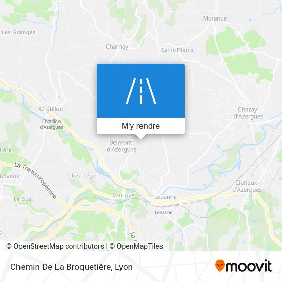 Chemin De La Broquetière plan