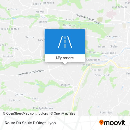 Route Du Saule D'Oingt plan
