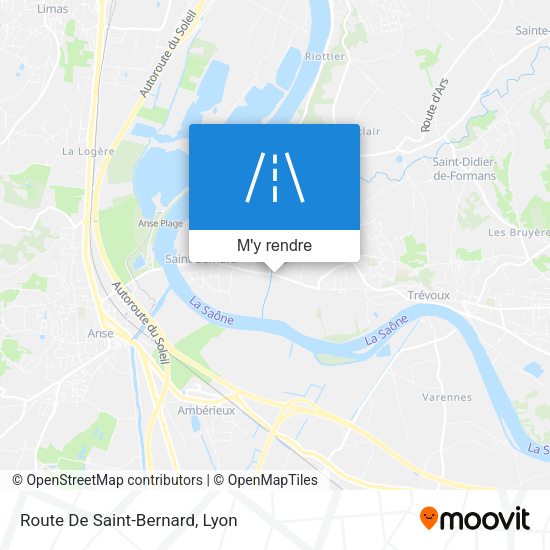 Route De Saint-Bernard plan