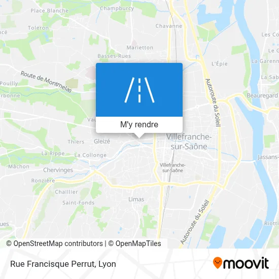 Rue Francisque Perrut plan