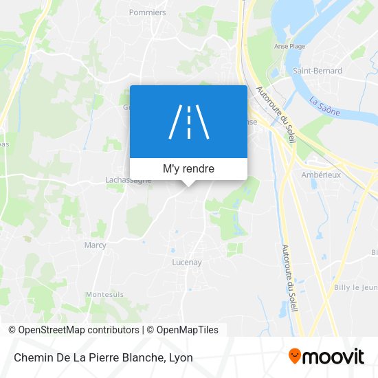 Chemin De La Pierre Blanche plan