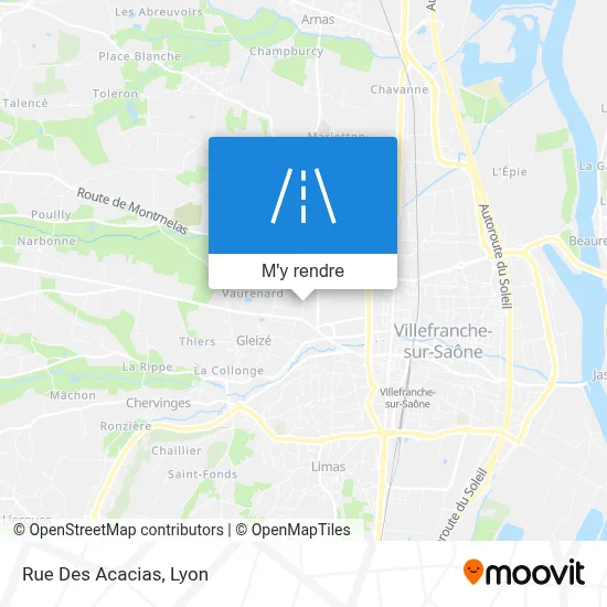 Rue Des Acacias plan