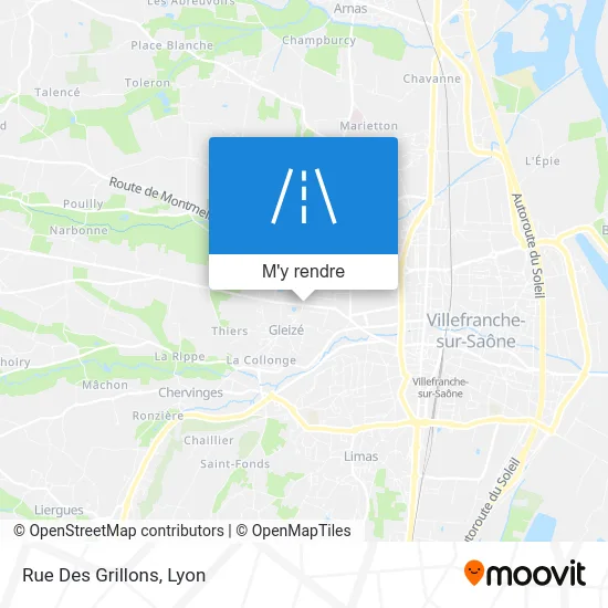 Rue Des Grillons plan