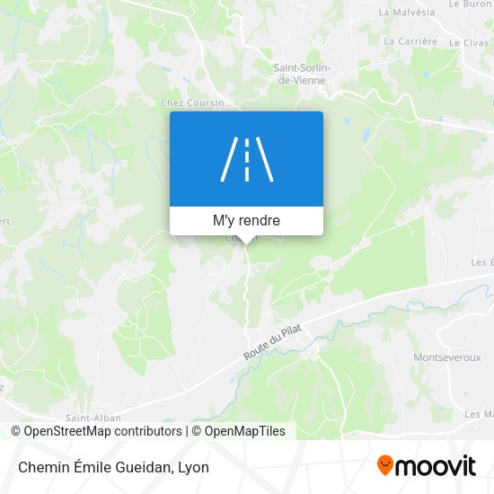 Chemin Émile Gueidan plan