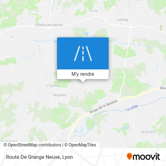 Route De Grange Neuve plan
