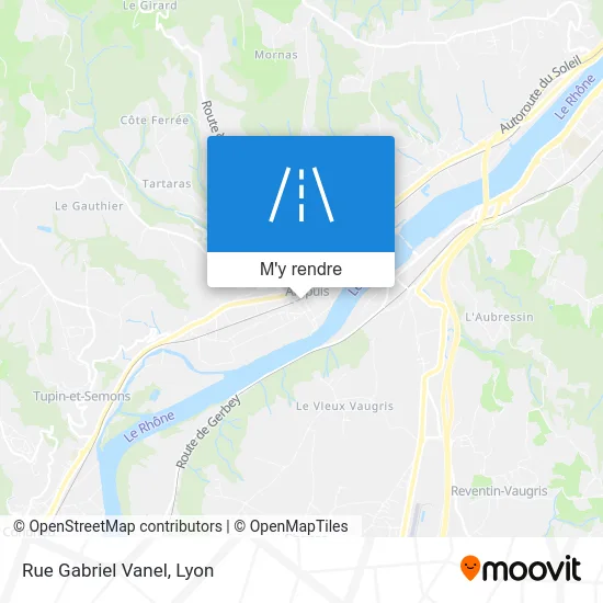 Rue Gabriel Vanel plan