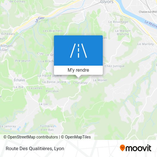 Route Des Qualitières plan