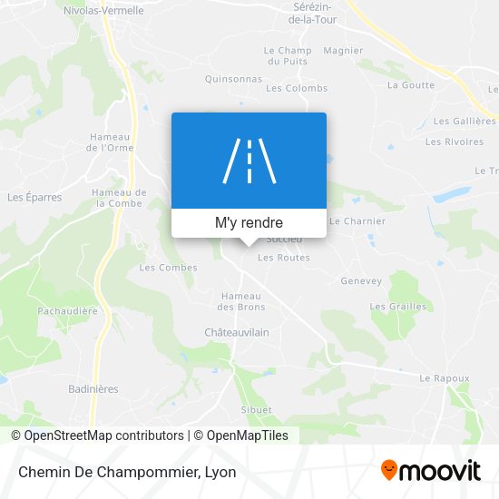 Chemin De Champommier plan