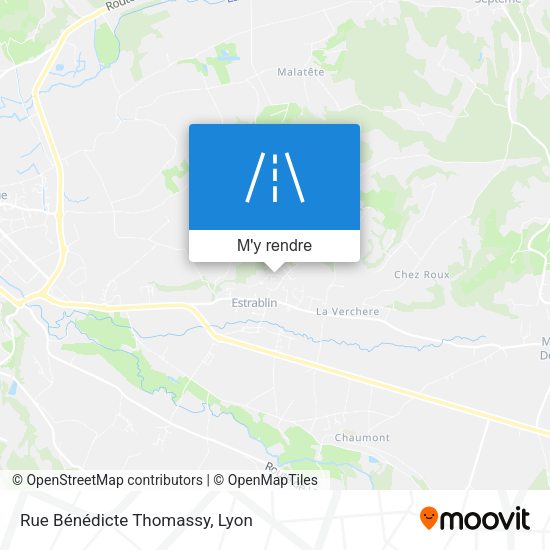 Rue Bénédicte Thomassy plan