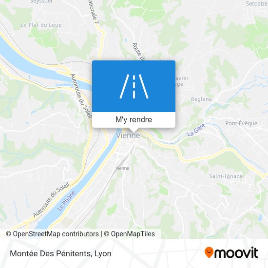 Montée Des Pénitents plan