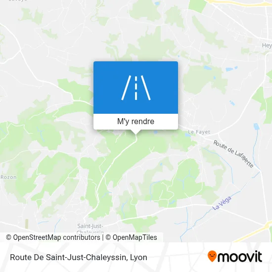 Route De Saint-Just-Chaleyssin plan