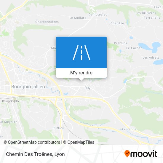 Chemin Des Troënes plan