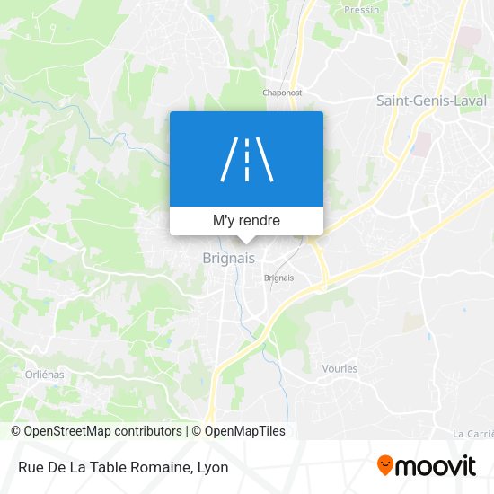 Rue De La Table Romaine plan