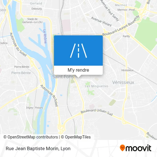 Rue Jean Baptiste Morin plan