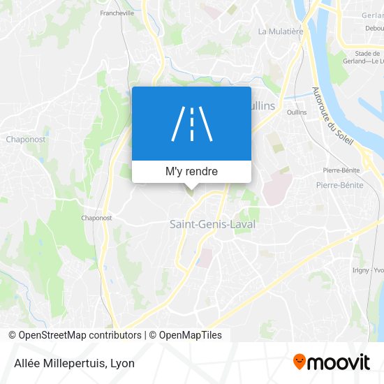 Allée Millepertuis plan