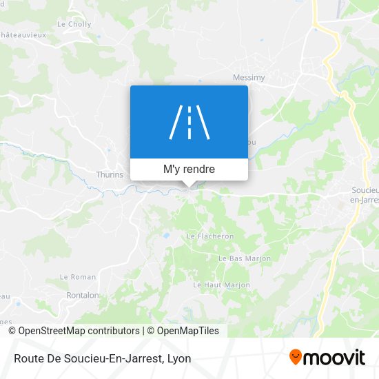 Route De Soucieu-En-Jarrest plan