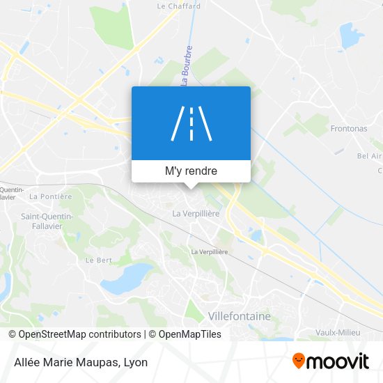 Allée Marie Maupas plan
