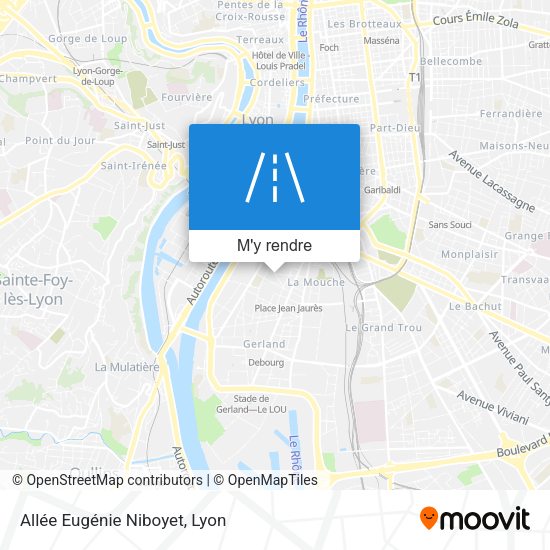 Allée Eugénie Niboyet plan