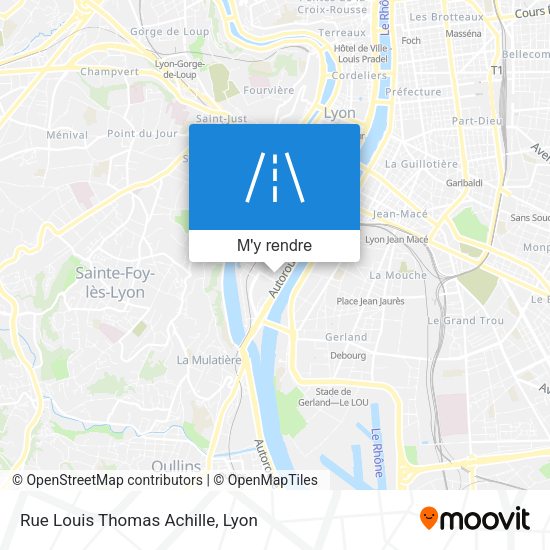 Rue Louis Thomas Achille plan