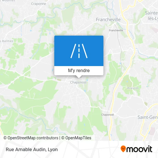Rue Amable Audin plan