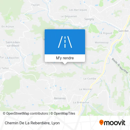 Chemin De La Reberdière plan