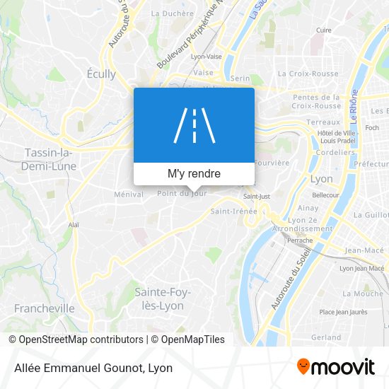 Allée Emmanuel Gounot plan