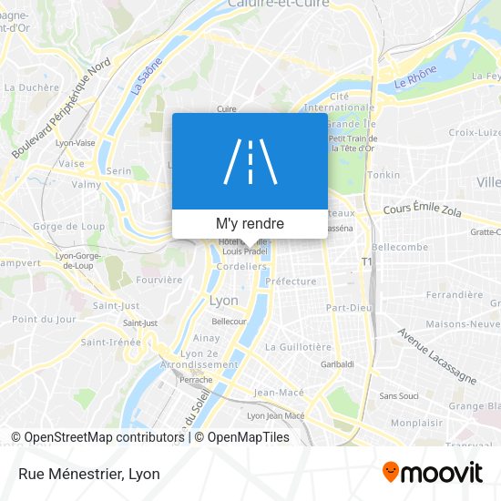 Rue Ménestrier plan