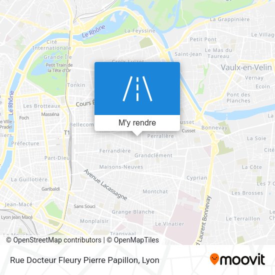 Rue Docteur Fleury Pierre Papillon plan