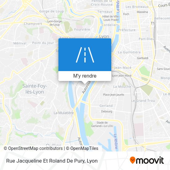 Rue Jacqueline Et Roland De Pury plan