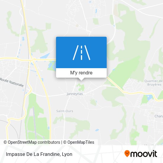 Impasse De La Frandine plan
