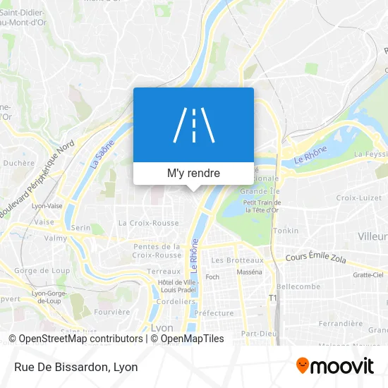 Rue De Bissardon plan