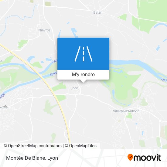 Montée De Biane plan
