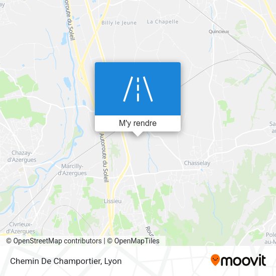 Chemin De Champortier plan