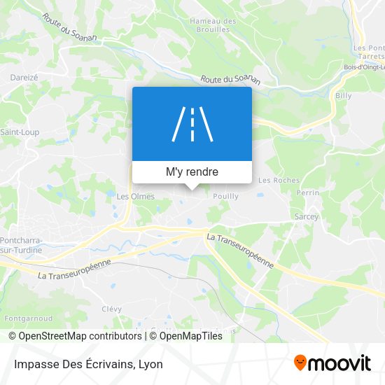 Impasse Des Écrivains plan